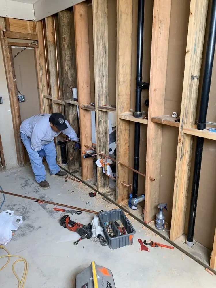 Commercial rough-in plumbing for Commercial Plumbing in Brookline Village